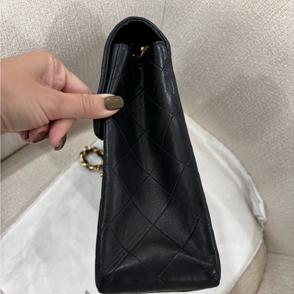 Authentic CHANEL MAXI JUMBO lambskin vintage 24k gold plated crossbody - Picture 7 of 16